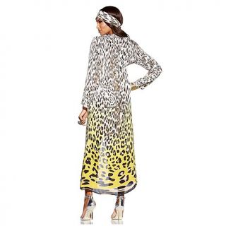 ECHO Cheetah Print Cover Up Dress