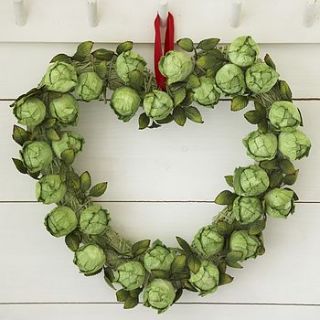 brussel sprout wreath by the contemporary home