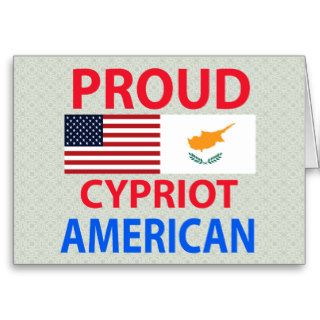 Proud Cypriot American Greeting Cards