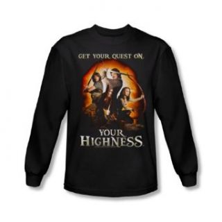 Your Highness   Mens Get Your Quest On Long Sleeve Shirt In Black at  Mens Clothing store Fashion T Shirts