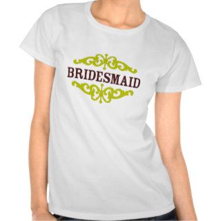 Bridesmaid (Chocolate Brown & Chartreuse) Tees