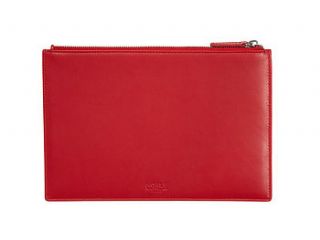 personalised leather pouch by noble macmillan