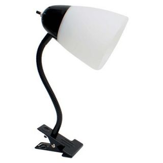 Clip Lamp Gooseneck Black