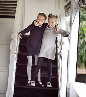 french design girls knit dress by chateau de sable