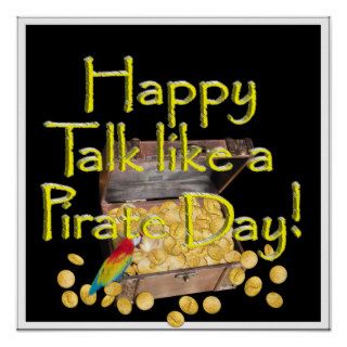 Happy "Talk like a Pirate" Day Poster