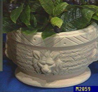 7 inch Lion Head Terracotta Planter —