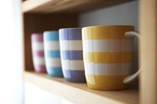 set of four pastel mugs by lily and lime home