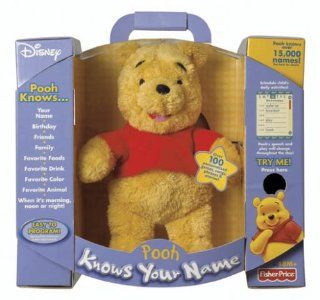 Disney Plush Pooh Knows Your Name Toys & Games