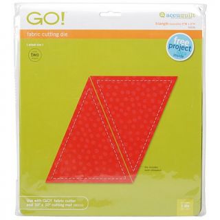 Accuquilt GO Fabric Cutting Die   Triangle 5in x 6in
