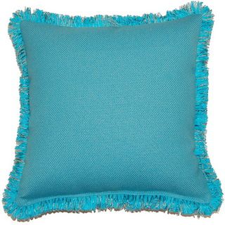 Princeton Blue 17 inch Fringed Pillows (Set of 2) Throw Pillows