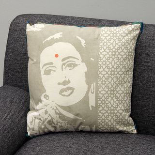 Bollywood Filled Decorative Cushion (India) Throw Pillows & Covers