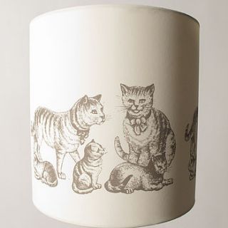 cats and kittens lampshade by charlotte gale