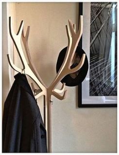 deer antler coat and hat stand in birch by ( q u i e t l y   c r e a t i v e )
