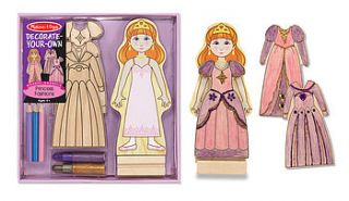 dress up magnetic princess fashion doll by little butterfly toys