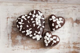 chocolate sweet heart marshmallow by sweet trees