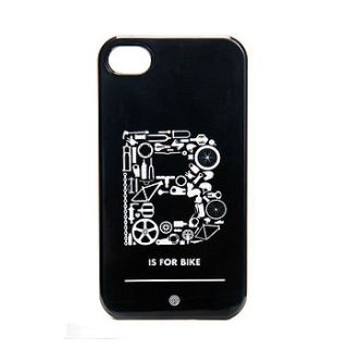 'b is for bike' iphone case by anthony oram