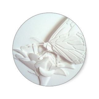 3d paper art sculpture butterfly sticker