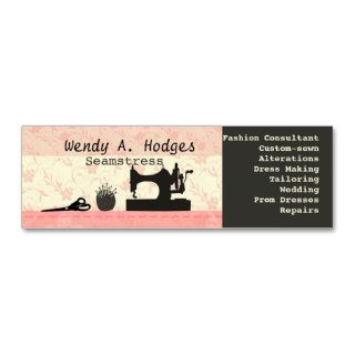 Pink Skinny Handmade Business Card Template