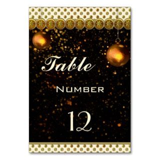 Customizable Christmas Table Number Card Table Card