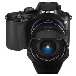Samsung NX20 20.3 Megapixel Mirrorless Camera (Body with Lens Kit)   18 mm   55 mm   Black    Slr Digital Cameras  Camera & Photo