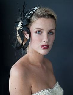 lace bow headpiece by natascia fileppi millinery