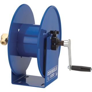 Coxreels 300 PSI Compact Hand Crank Hose Reel — 3/8in. x 50ft. Capacity, Reel Only, Model# 112-3-50  Air Hoses   Reels