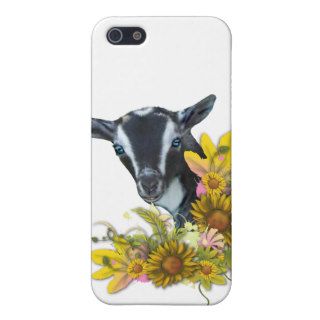 Nigerian Dwarf Goat Floral 4  Covers For iPhone 5