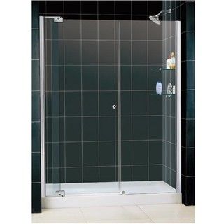 DreamLine Allure 54 61 inch Clear Glass Shower Door and  Base DreamLine Shower Kits