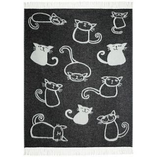 cats wool throw by dreamwool blanket co.