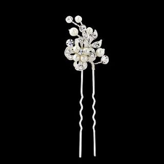 trudy crystal and pearl hair pin by anusha