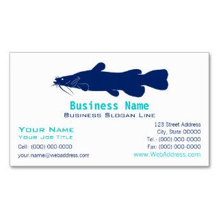 Catfish Silhouette Business Card