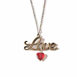 'love' letter pendant by norigeh