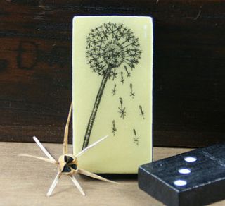 dandelion domino brooch by leighshepherd designs