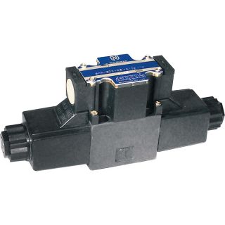 Northman Fluid Power Hydraulic Directional Control Valve — 16.8 GPM, 4500 PSI, 3-Position, Double Solenoid, Closed Center Spool, 12 Volt DC Solenoids, Model# SWH-G02-C2-D12-10  Power Solenoid