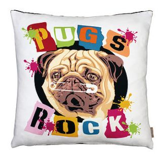 pug cushions by graduate collection