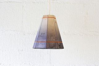 short handmade coloured pendant lamp shade by factorytwentyone