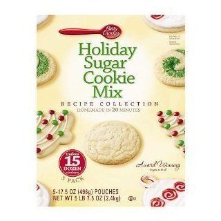 Betty Crocker Betty Crocker Holiday Sugar Cookies Mix Kit Recipe Collection Makes 15 Dozen Cookies  Grocery & Gourmet Food