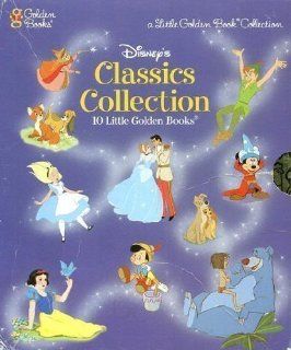 10 Disney Little Golden Books Slipcase Set (includes Snow White, Cinderella, Peter Pan, Pinnochio, Lady and the Tramp, Alice in Wonderland, Fox and the Hound, Jungle Book, Sleeping Beauty, and The Sorcerer's Apprentice) 9780307158802 Books