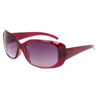 Solid Rectangle Sunglasses   Ruby