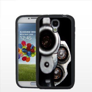 Looking Down Barrel of a Gun   Samsung S4 Black Case Cell Phones & Accessories