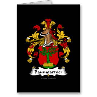 Baumgartner Family Crest Greeting Cards