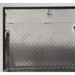 Aluminum Single-Lid Crossbed Truck Box — Diamond Plate, 67 3/4in.L x 20 1/2in.W  x 14in.H