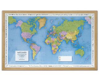 personalised framed push pin map by thelittleboysroom