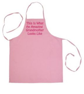 So Relative What An Amazing Grandmother Looks Adult Chef Pink Cooking Apron Clothing