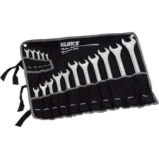 Klutch Metric Combination Wrench Set — 16-Pc.  Combination Wrench Sets