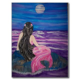 Mermaid Moon Post Cards