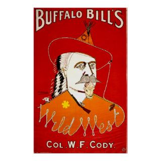Vintage Buffalo Bill's Wild West Show Circus Posters