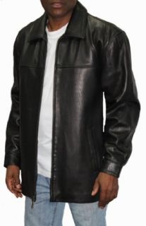 James & John Men James Dean Leather Jacket at  Mens Clothing store Leather Outerwear Jackets