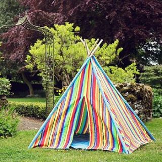 rainbow play teepee by strawberry hills