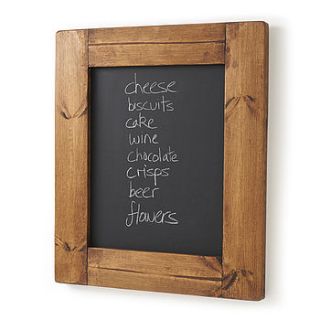 chunky wood framed blackboard chalkboard by horsfall & wright
